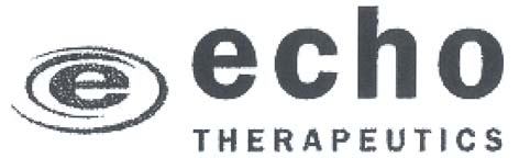 echo THERAPEUTICS e - לוגו סימן מסחר