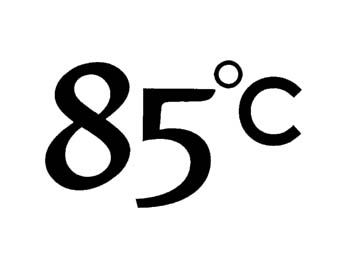 85 °c - לוגו סימן מסחר רשום