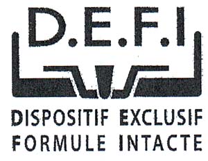 D.E.F.I DISPOSITIF EXCLUSIF FORMULE INTACTE - לוגו סימן מסחר רשום