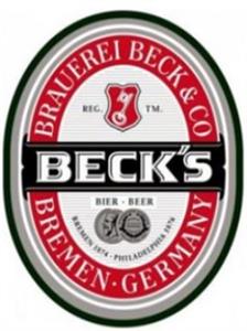 BECK'S BIER BRAUEREI BECK & CO BERMEN . GERMANY bier . beer - לוגו סימן מסחר