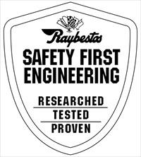 RAYBESTOS SAFETY FIRST ENGINEERING    researched tested proven - לוגו סימן מסחר