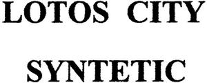 LOTOS CITY SYNTETIC - לוגו סימן מסחר