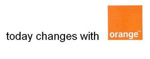 TODAY CHANGES WITH ORANGE - לוגו סימן מסחר