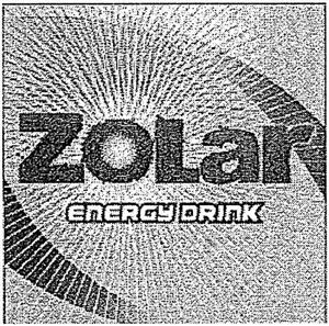 ZOLAR ENERGY DRINK - לוגו סימן מסחר רשום