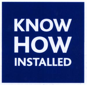 KNOW HOW INSTALLED - לוגו סימן מסחר רשום
