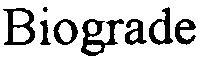 Biograde - לוגו סימן מסחר רשום
