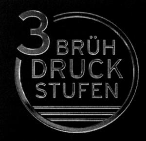 3 BRÜH DRUCK STUFEN - לוגו סימן מסחר רשום
