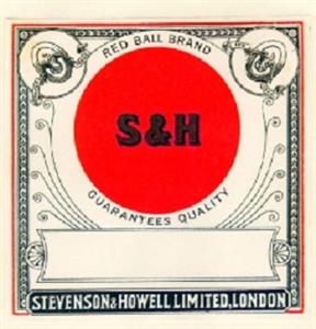 RED BALL BRAND S & H STEVENSON & HOWELL LIMITED LONDON - לוגו סימן מסחר