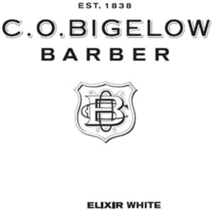 C.O. BIGELOW BARBER ELIXIR WHITE EST. 1838 COB - לוגו סימן מסחר רשום