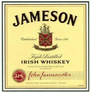 JAMESON Established Since 1780 Triple Distilled IRISH WHISKEY TRIPLE DISTILLED MATURED & BOTTLED IN IRELAND John Jameson & Son - לוגו סימן מסחר רשום