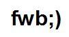 fwb;) - לוגו סימן מסחר