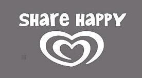 SHARE HAPPY - לוגו סימן מסחר