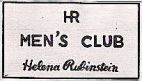 MEN'S CLUB H R  HELENA RUBINSTEIN - לוגו סימן מסחר