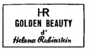 HR GOLDEN BEAUTY D' HELENA RUBINSTEIN - לוגו סימן מסחר רשום