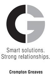 CG Smart solutions. Strong relationships.  Crompton Greaves - לוגו סימן מסחר