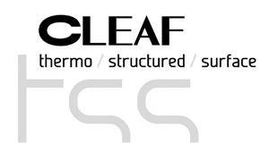 CLEAF thermo/structured/surface TSS - לוגו סימן מסחר רשום