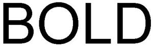 BOLD - לוגו סימן מסחר רשום