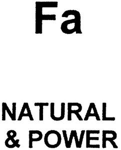 Fa NATURAL & POWER - לוגו סימן מסחר