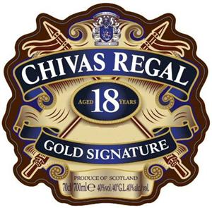 CHIVAS REGAL GOLD SIGNATURE - לוגו סימן מסחר רשום