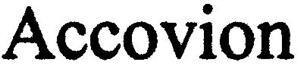 Accovion - לוגו סימן מסחר