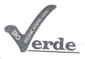 VERDE bio organic kosher food - לוגו סימן מסחר
