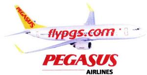 PEGASUS flypgs.com PEGASUS AIRLINES - לוגו סימן מסחר רשום