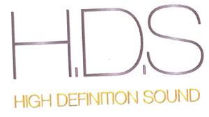 H.D.S HIGH DEFINITION SOUND HDS - לוגו סימן מסחר