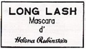 LONG LASH MASCARA d' HELENA RUBINSTEIN - לוגו סימן מסחר רשום