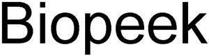 Biopeek - לוגו סימן מסחר