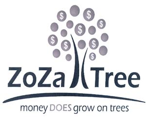 ZAZA TREE MONEY DOES GROW ON TREES - לוגו סימן מסחר