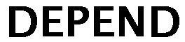 DEPEND - לוגו סימן מסחר רשום