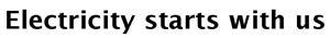 Electricity starts with us - לוגו סימן מסחר