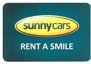 sunny cars RENT A SMILE - לוגו סימן מסחר רשום