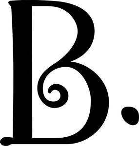 B . - לוגו סימן מסחר רשום