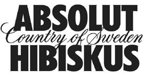 ABSOLUT HIBISKUS COUNTRY OF SWEDEN - לוגו סימן מסחר רשום
