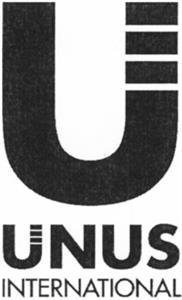 U UNUS INTERNATIONAL - לוגו סימן מסחר