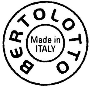 BERTOLOTTO Made in ITALY - לוגו סימן מסחר רשום