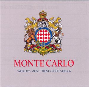 MONTE CARLO WORLD`S MOST PRESTIGIOUS VODKA - לוגו סימן מסחר