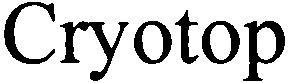 Cryotop - לוגו סימן מסחר רשום