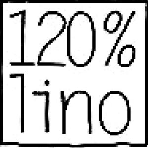 120% lino - לוגו סימן מסחר רשום