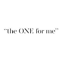 "the ONE for me" - לוגו סימן מסחר