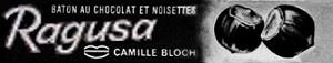 RAGUSA baton au chocolat et noisettes CB CAMILLE BLOCH - לוגו סימן מסחר