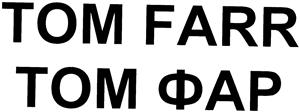 TOM FARR - לוגו סימן מסחר