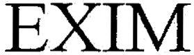 EXIM - לוגו סימן מסחר רשום