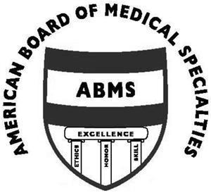 AMERICAN BOARD OF MEDICAL SPECIALTIES ABMS EXCELLENCE ETHICS HONOR SKILL - לוגו סימן מסחר רשום