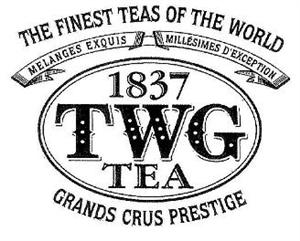 THE FINEST TEAS OF THE WORLD  MELANGES EXQUIS MILLÉSIMES D'EXCEPTION  1837 TWG TEA  GRANDS CRUS PRESTIGE - לוגו סימן מסחר רשום