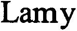 Lamy - לוגו סימן מסחר רשום