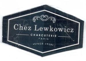Chez Lewkowicz CHARCUTERIE PARIS SINCE 1928 - לוגו סימן מסחר