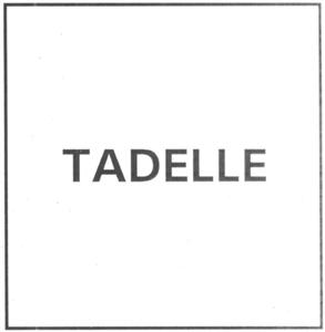 TADELLE - לוגו סימן מסחר רשום