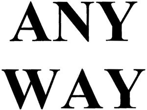 ANY WAY - לוגו סימן מסחר